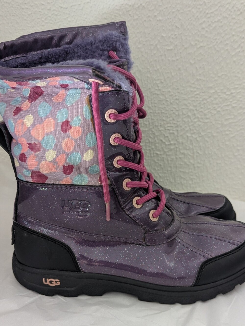 UGG Australia kids Wool Lined Waterproof Boots 1005581K Sz 5